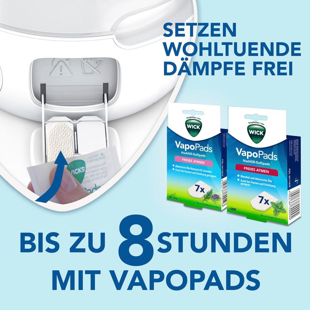 WICK Luftbefeuchter Obere Befüllung Kaltluft Ultraschall Luftbefeuchter - WUL585E, 2 l Wassertank, Neue Reinigungsfunktion: Anzeige mit Licht und Ton