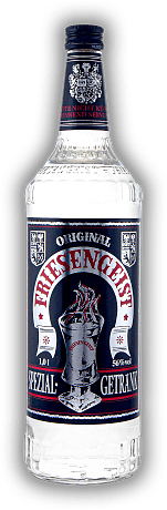 Friesengeist 1,0 Liter Friesengeist 1,0 Liter Dieses friesisches Spezialgetränk wird brennend serviert. 1	 Liter - Vol 56%