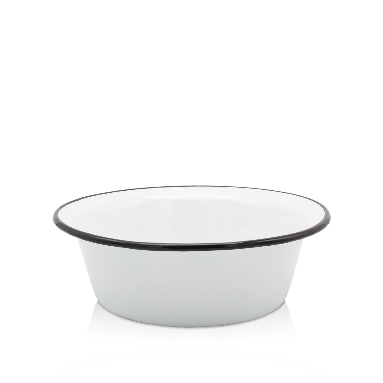Karl Krüger Emaillierte Schüssel weiß, 16 cm