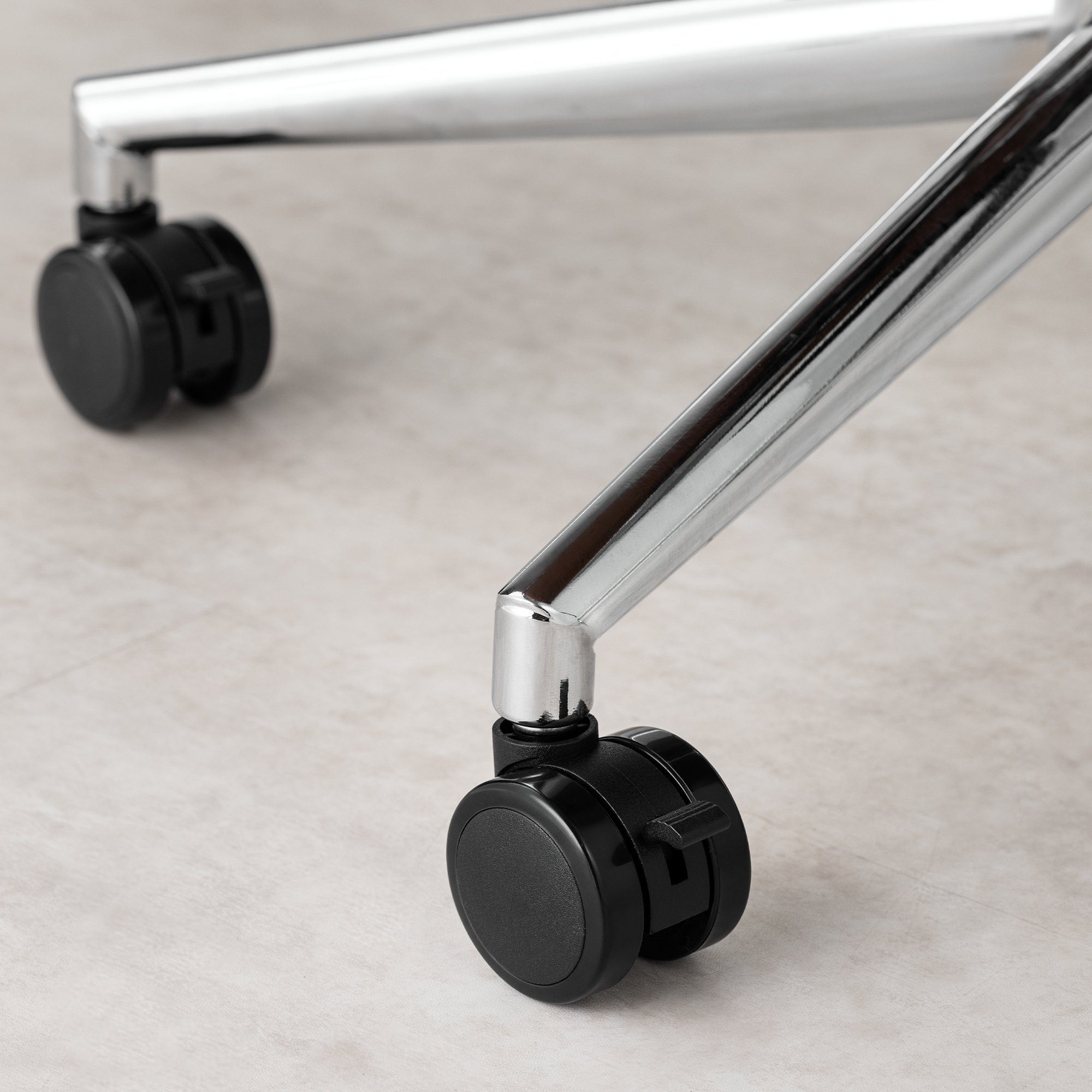 kwmobile Stuhlrolle 5x Bürostuhlrollen Hartboden/Weichboden mit Bremse 10/22mm, (5-St)