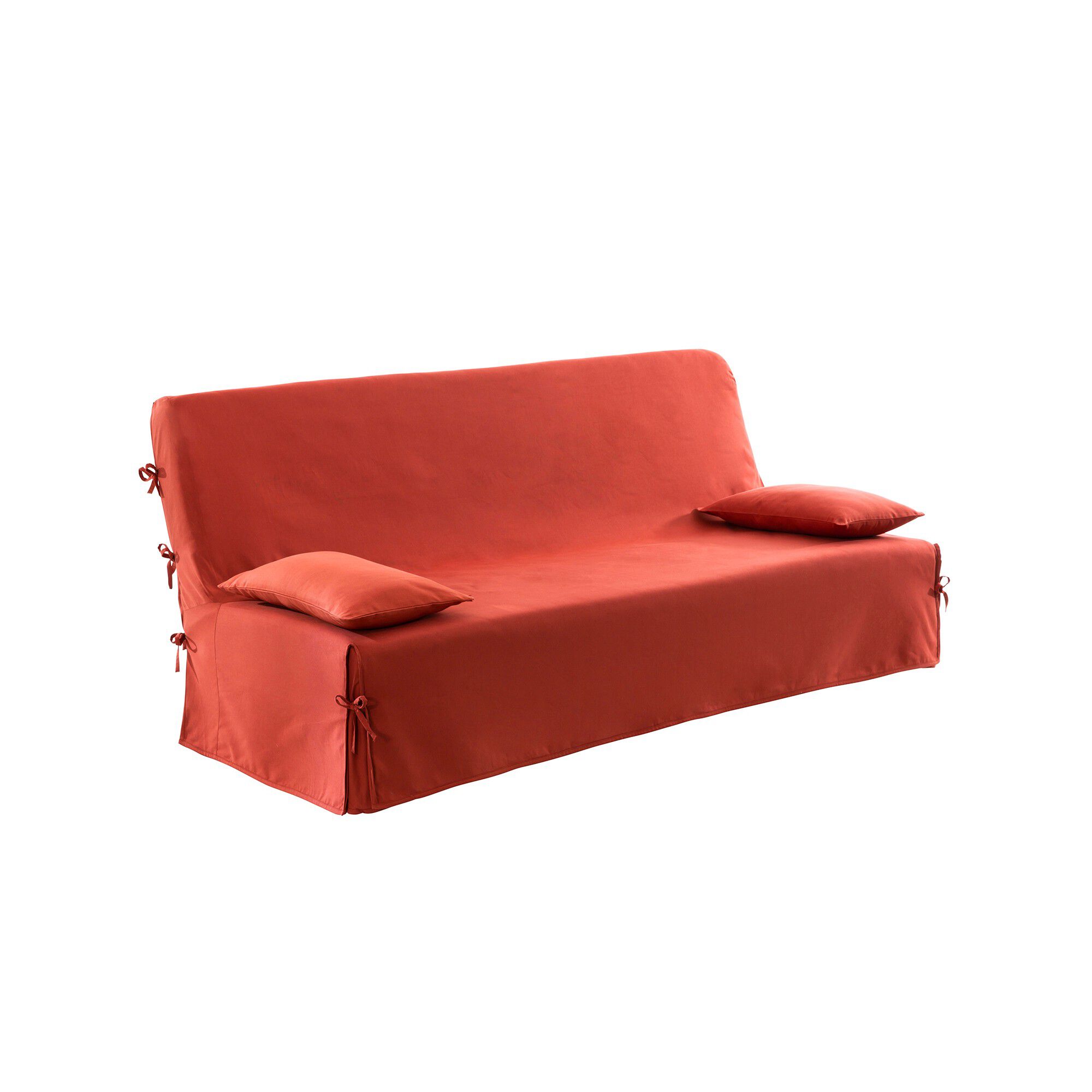 Housse clic-clac standard coton bachette uni