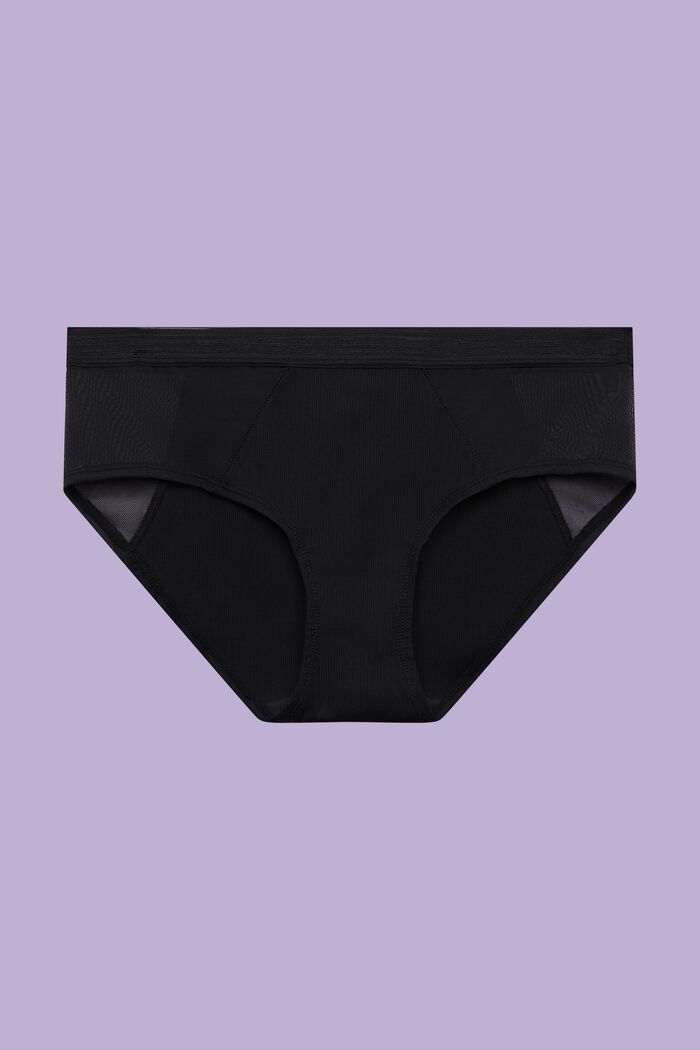 Hipster-Shorts aus Mikrofaser mit Mesh und Logo