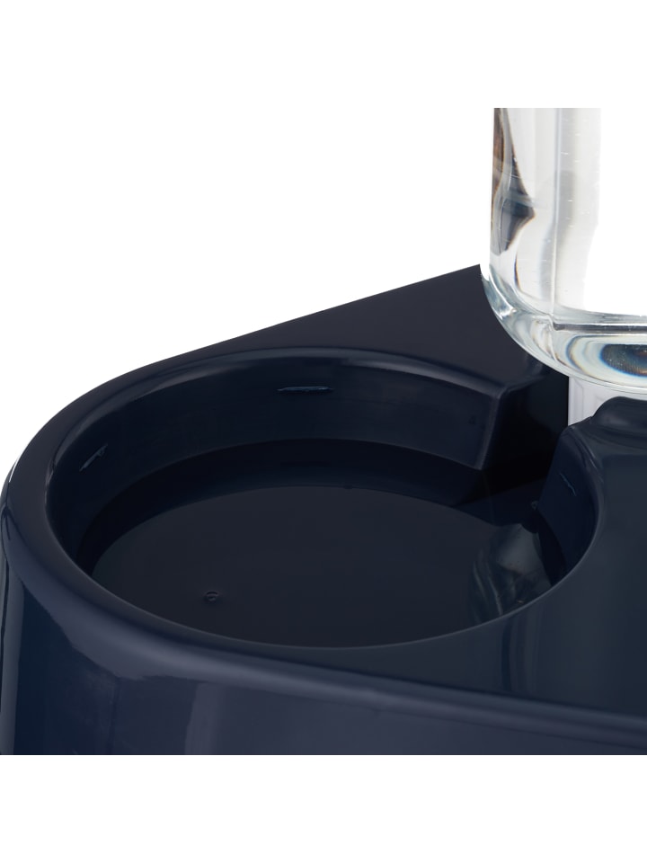 relaxdays Doppelnapf mit Wasserspender in Blau günstig kaufen onesize