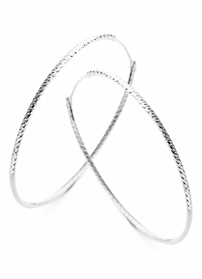 Casa Jewelry Tuscana silver hoop earrings