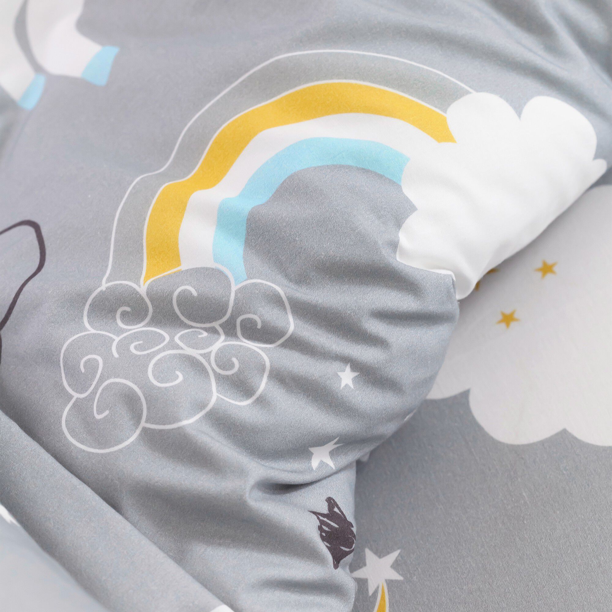 Linge de lit enfant Lilou imprimé licorne 1 personne