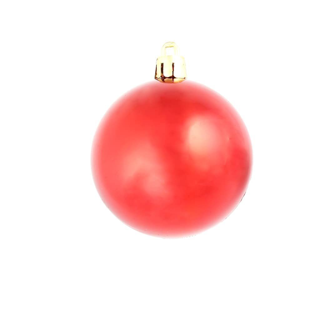 vidaXL Christbaumschmuck 100-tlg. Weihnachtskugel-Set 3/4/6 cm Rot (100-tlg)