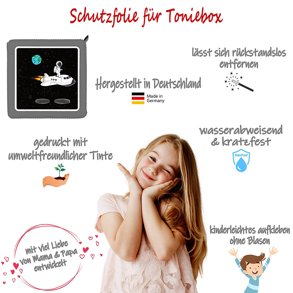 Schutzfolie für Toniebox, Dekofolie für Toniebox, Toniebox Aufkleber