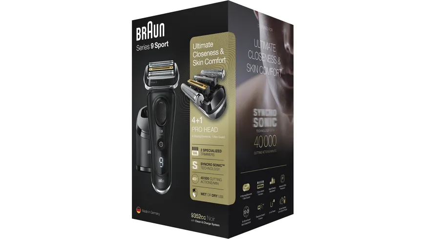 BRAUN Rasierer Series 9 9352cc System Sport
