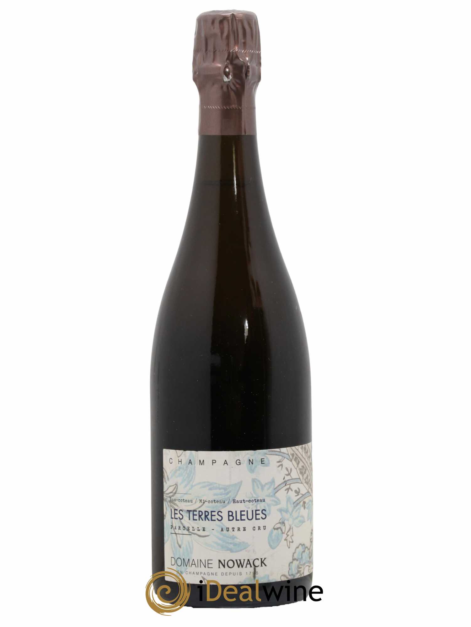Champagne Les Terres Bleues Domaine Nowack  - Lot de 1 Bouteille