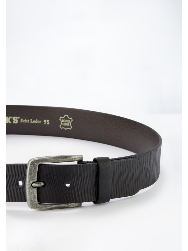 Paddock's Ledergürtel in schwarz günstig kaufen