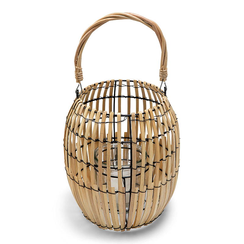 Home Lykt 20x20x23 cm bambus lys natur