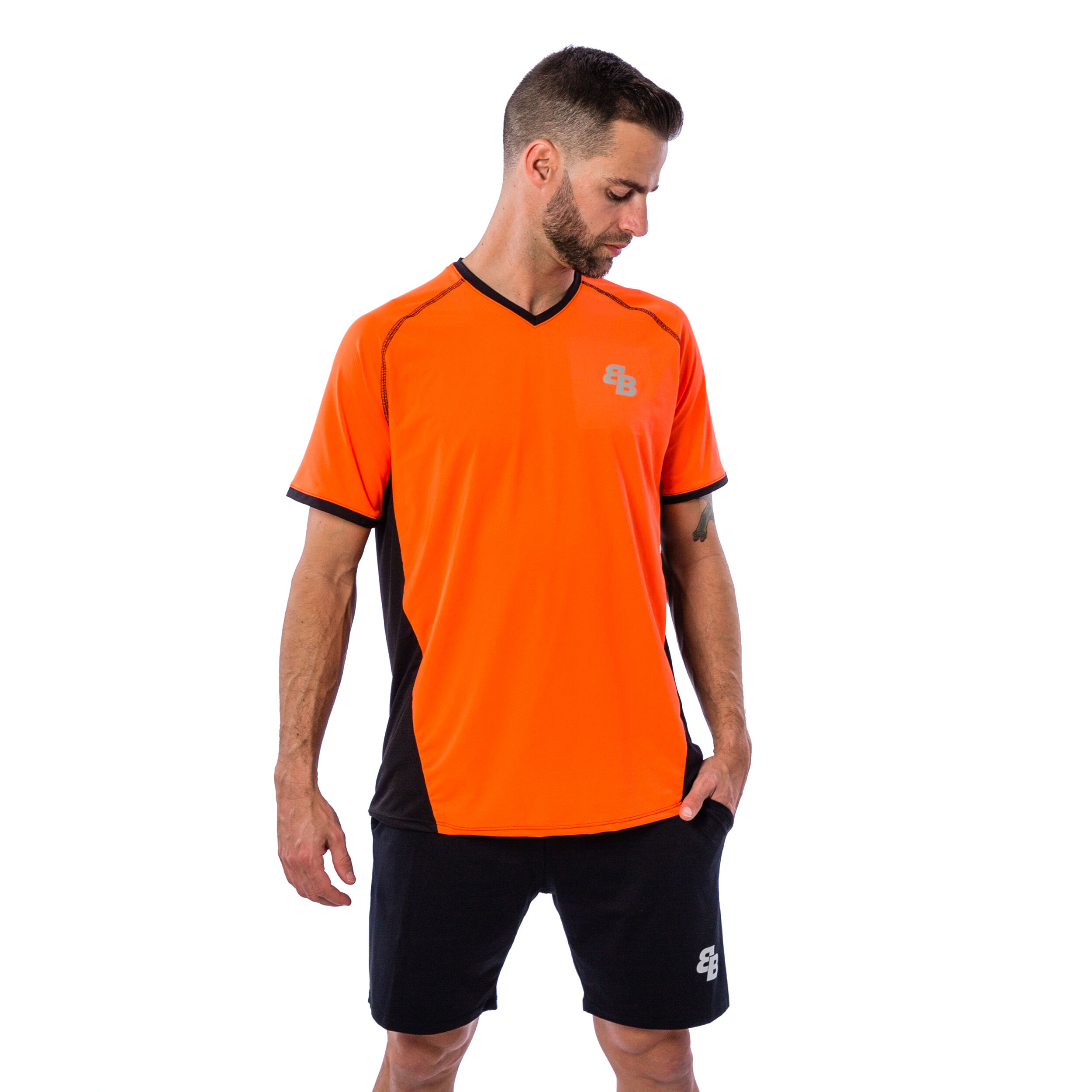 Elastan Shorts Herren - Schwarz