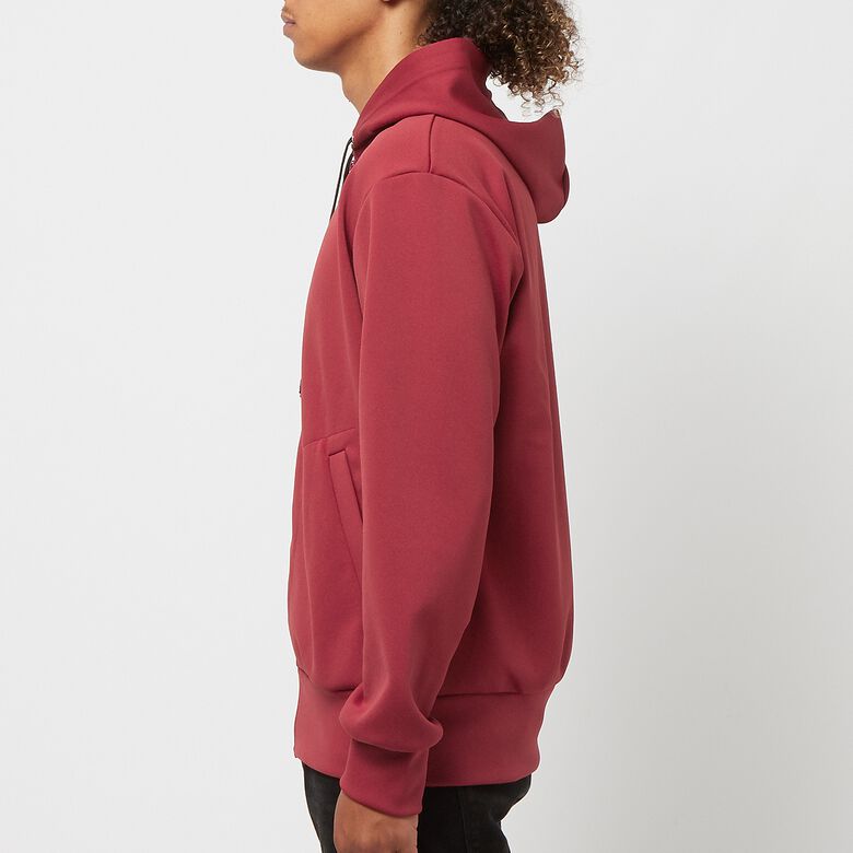 Comme des Garcons Play x The Artist Invader Hooded Zip Sweatshirt burgundy