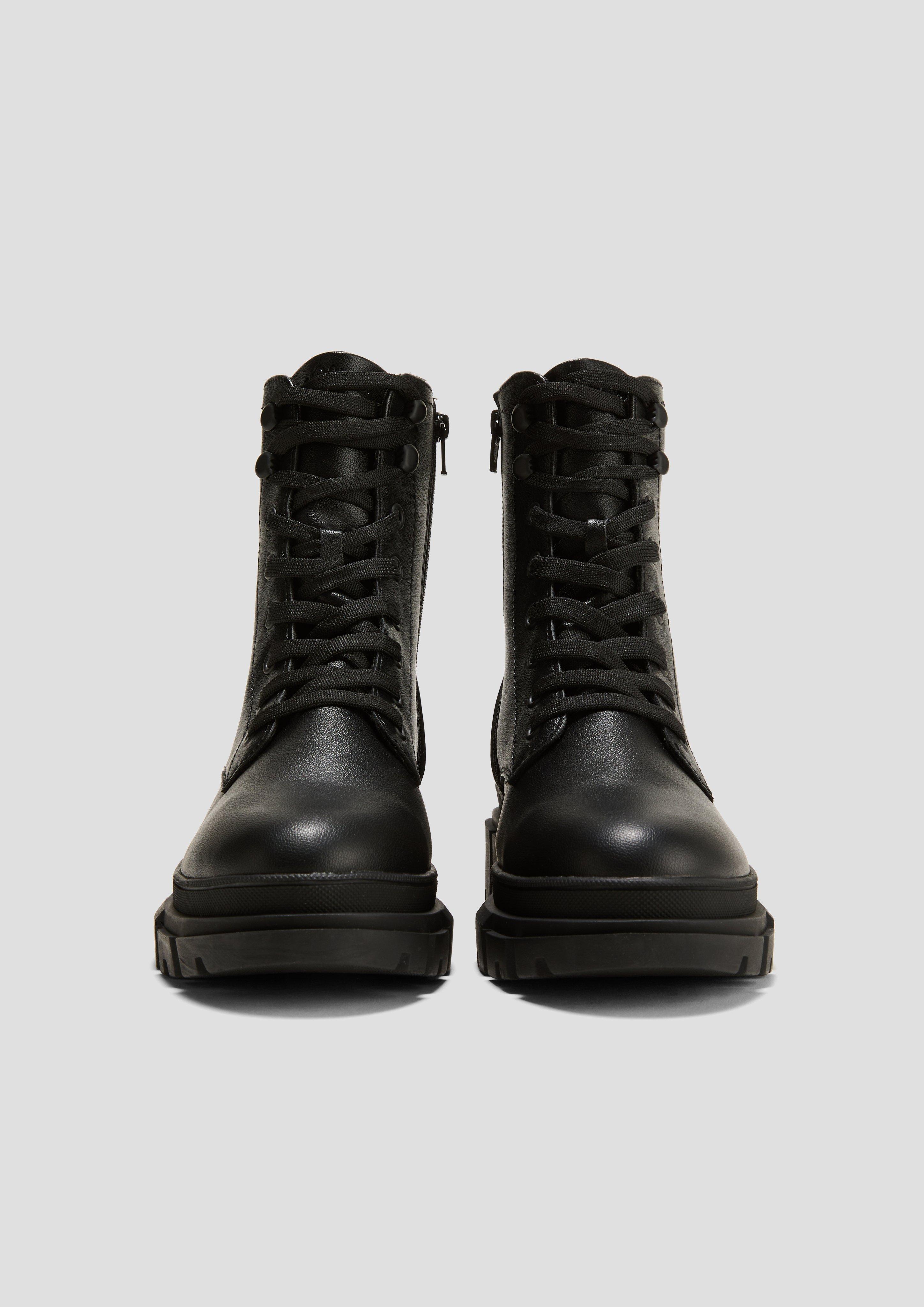 Chunky Boots in Leder-Optik  6008287-001