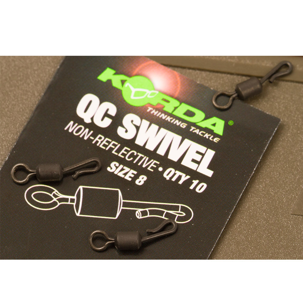 Korda kwick change swivel carp swivels (x10)