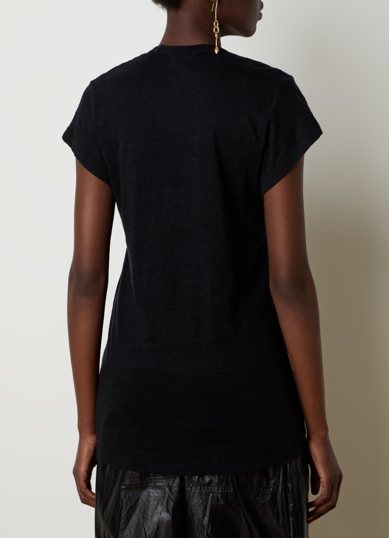 T-shirt in lino Zankou di Isabel Marant