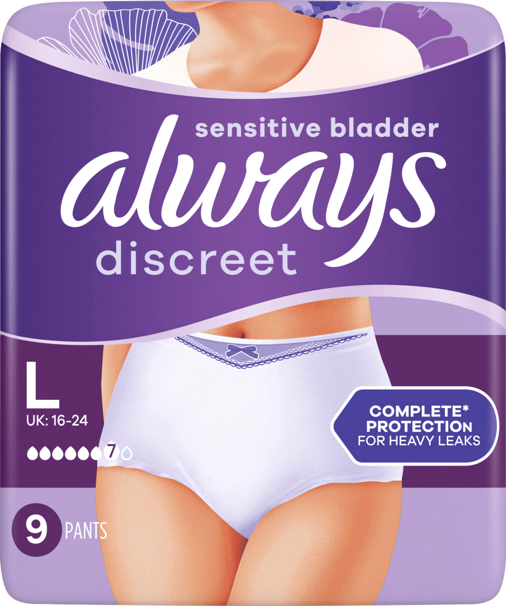 discreet Pants Inkontinenz Gr. L Plus, 9 St