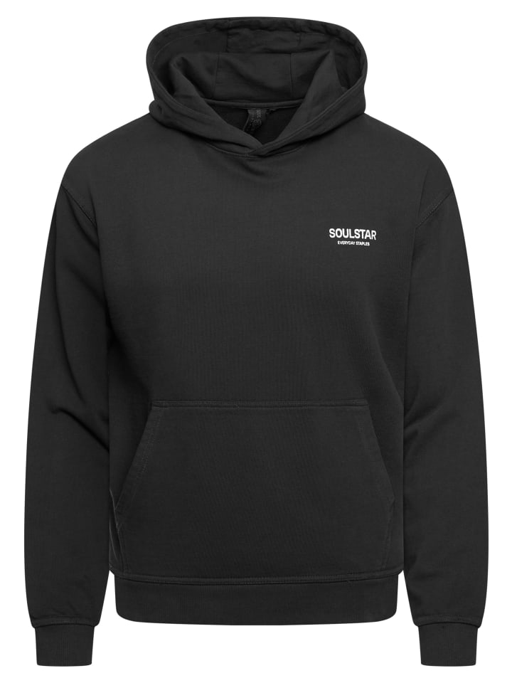 SOULSTAR Kapuzenpullover - S2TSU Heavy Oversize Blank Hoodie in Black Washed günstig kaufen