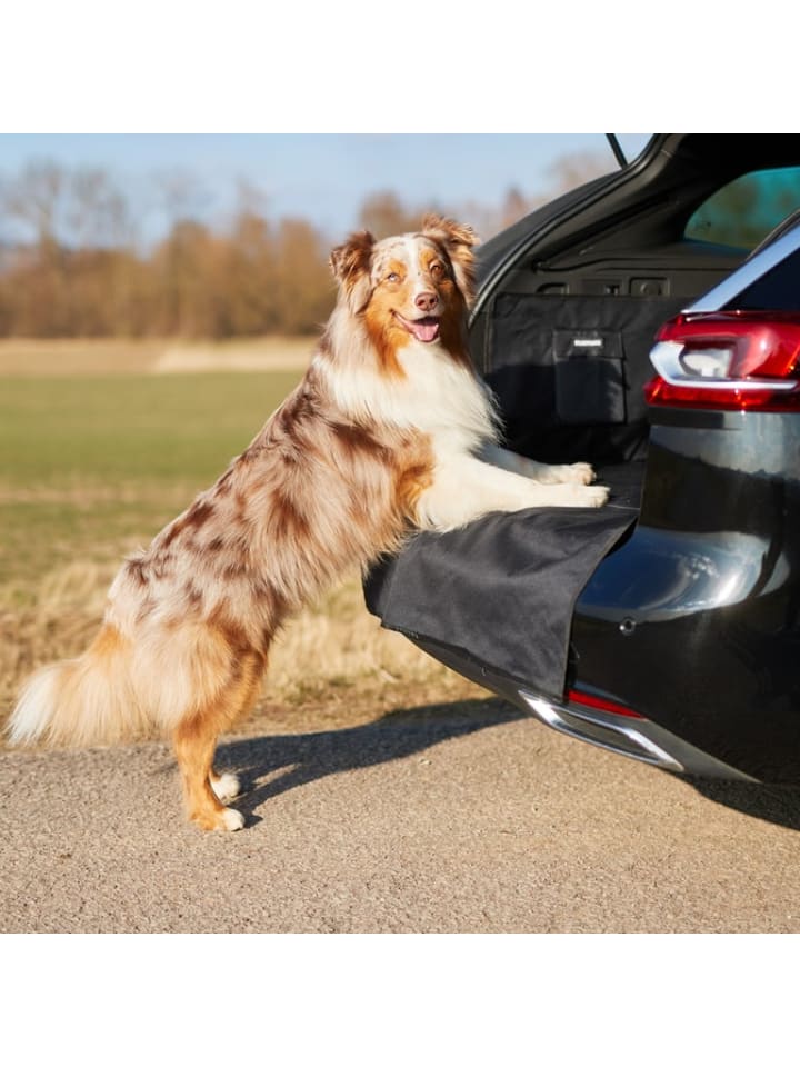 FLUFFINO Kofferraumschutz für Hund inkl. Seiten- & Ladekantenschutz dunkelgrau günstig kaufen onesize