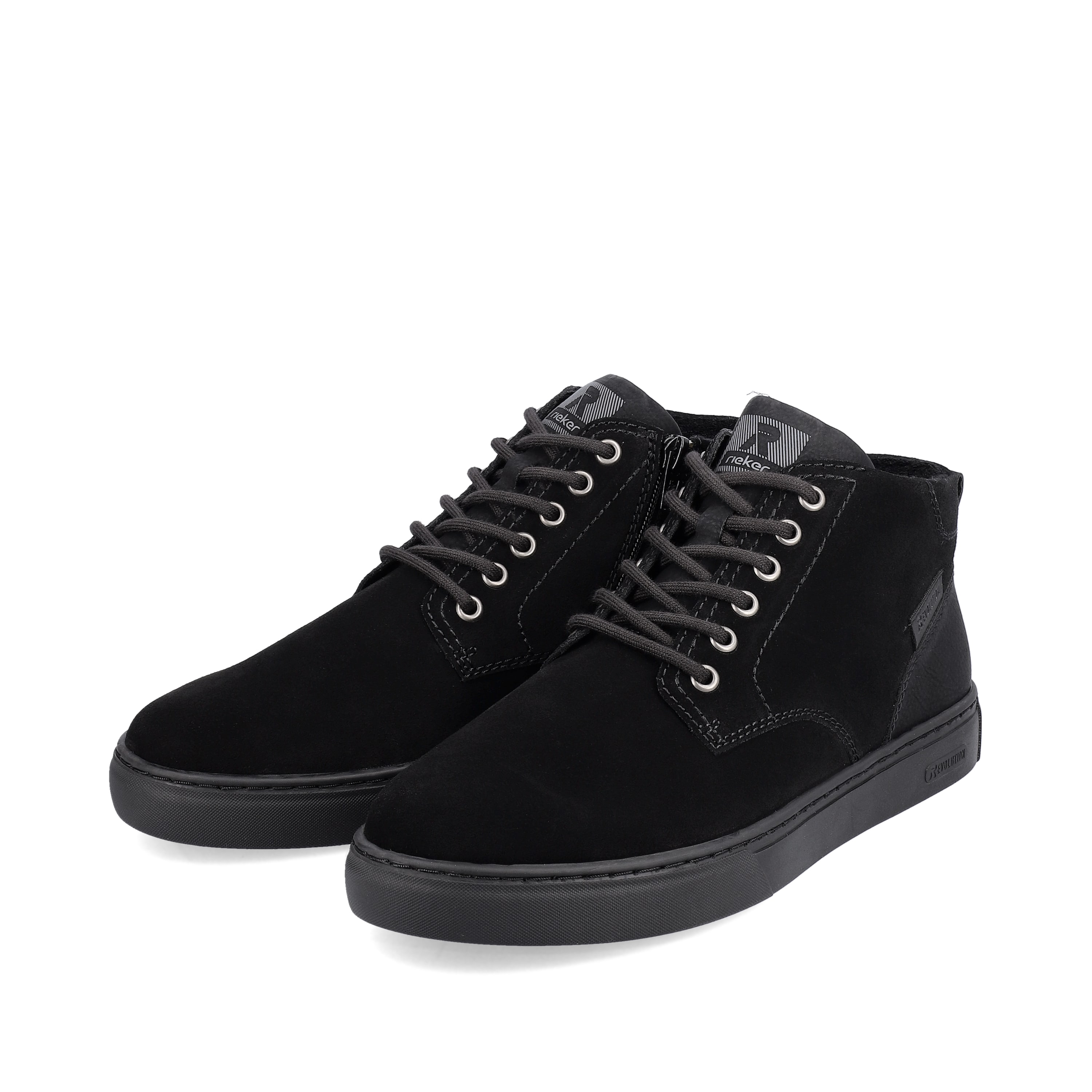 Rieker Herren Sneaker High steel black