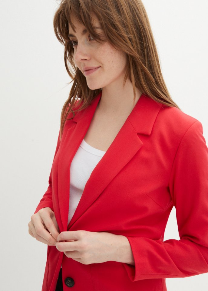 Lockerer Blazer mit aufgesetzten Taschen