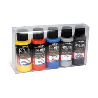 Vallejo Premium: Metallics (Polyu.) (60ml) (5)