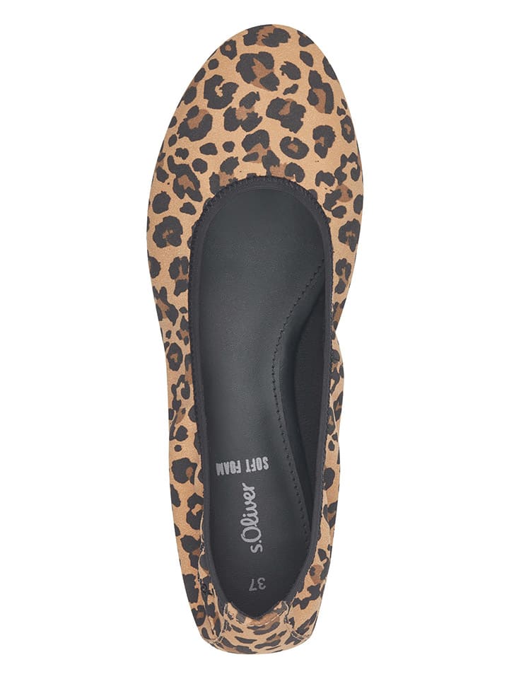 s.Oliver Ballerinas in Beige/ Hellbraun/ Dunkelbraun günstig kaufen
