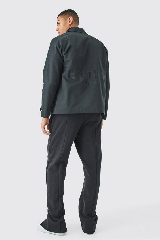 Lockere Jogginghose mit geteiltem Saum