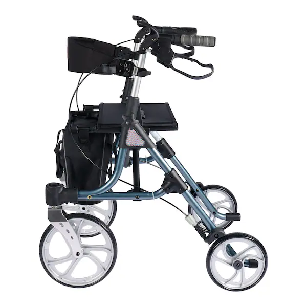 ANTAR Aluminium Rollator AT51038 faltbar mit extra großen Rädern