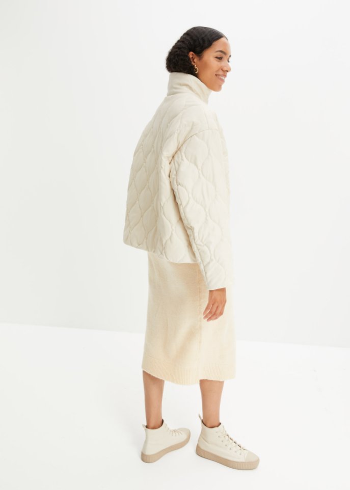 Steppjacke aus Lederimitat