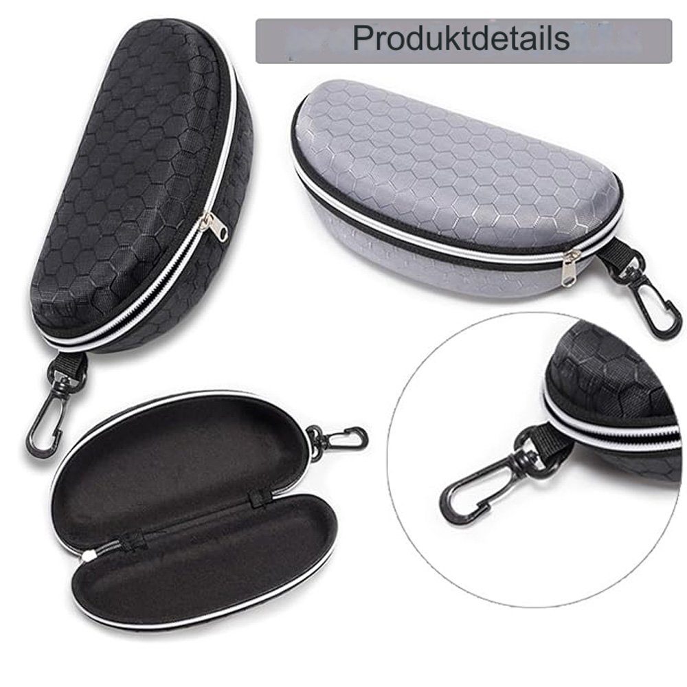 Tian Dee Brillenetui Brillenetui Hardcase, Brillenetui 2 Stücke, Brillenetui Sonnenbrille