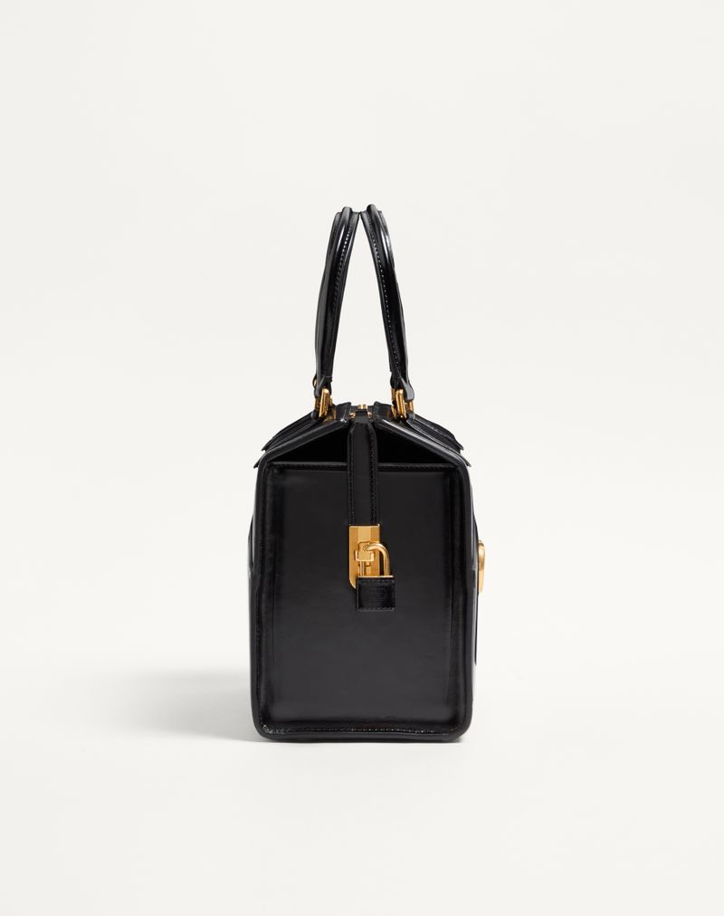 Valentino Garavani Vain-Case Satchel-taske i skinnende kalveskind