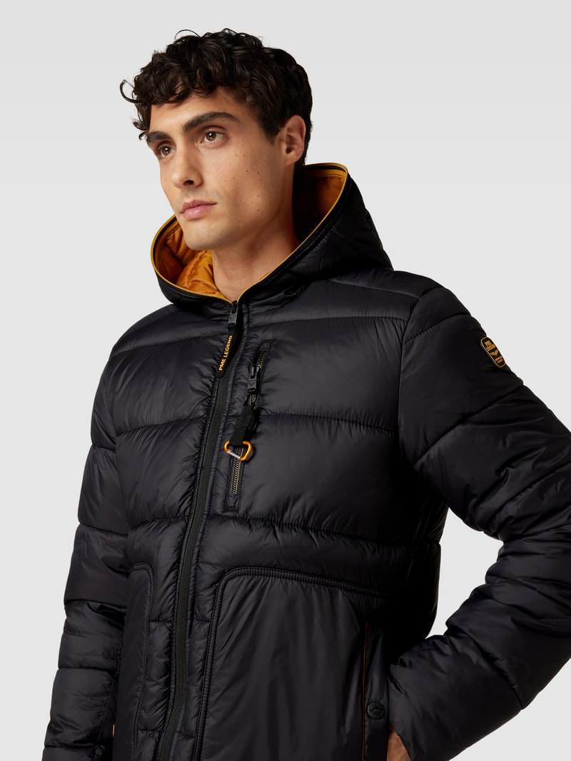 Steppjacke mit Kapuze Modell 'SKYCONTROL' in schwarz