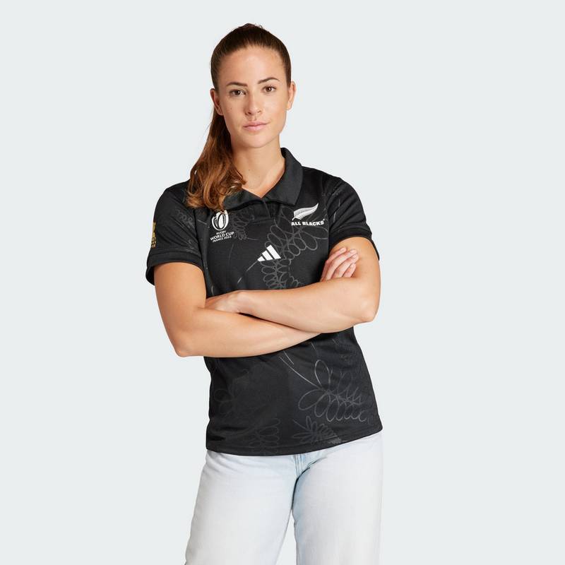 adidas All Blacks Rugby Heimtrikot Funktionsshirt Damen