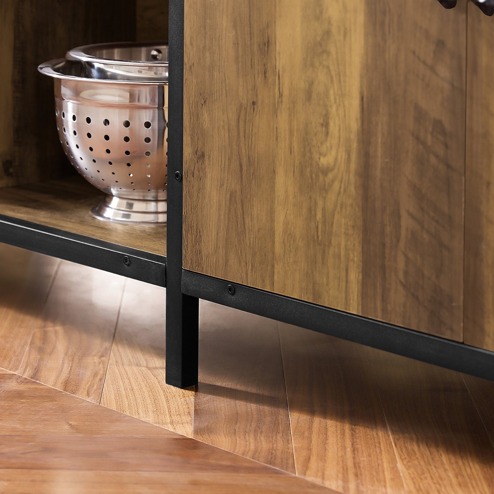 SoBuy Küchenbuffet KNL01 Kücheninsel freistehend Küchenschrank Highborad Kommode Sideboard