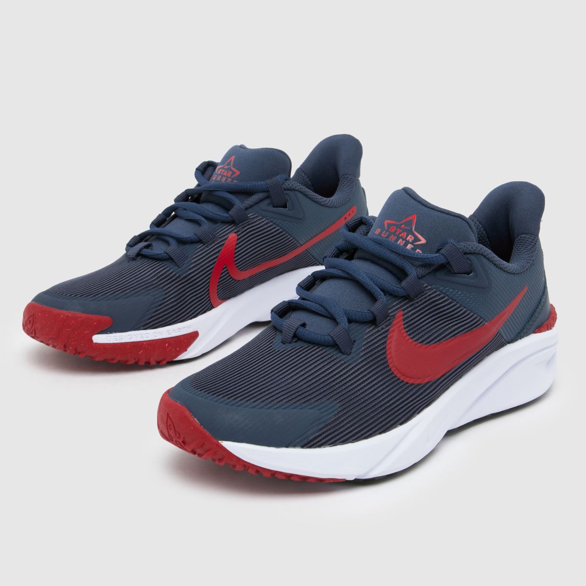 Nike marinblå Star Runner 4 pojkar/ungdomsskor