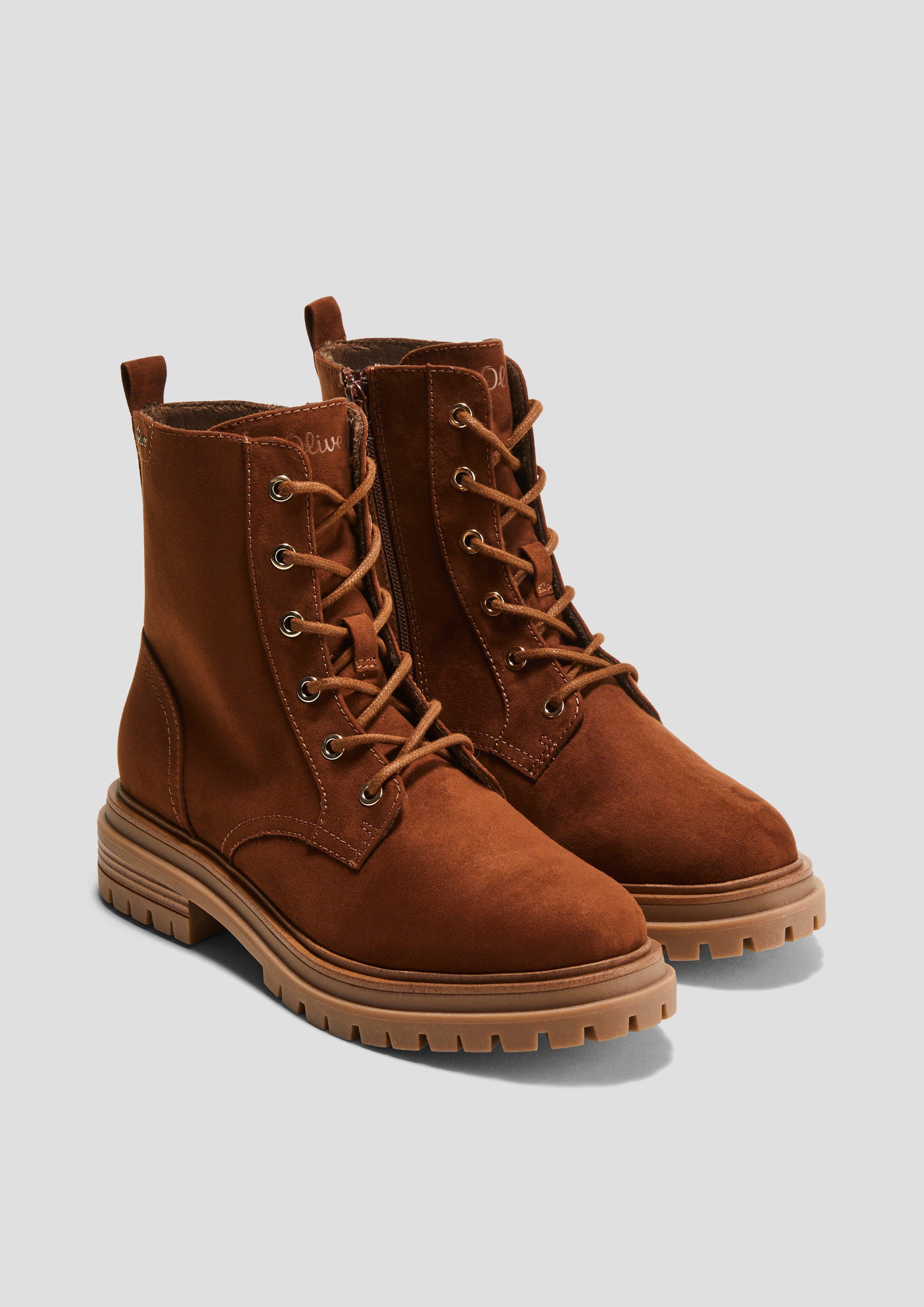 Stiefel mit Schnürung und Reißverschluss  6008279-305