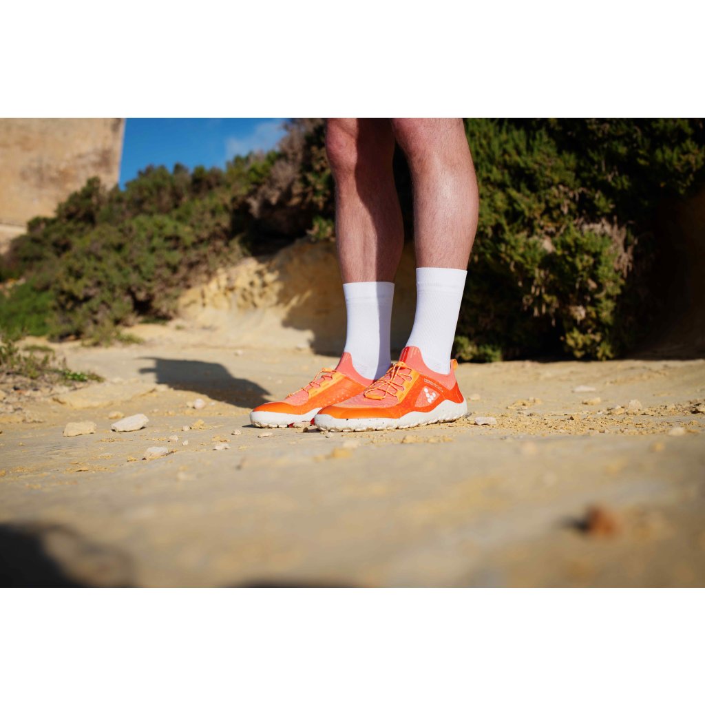 Vivobarefoot Primus Trail Knit FG L Papaya Textile Outdoor-Barfußschuhe