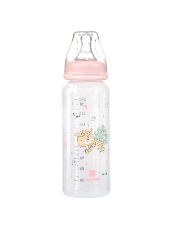 Kikkaboo Babyflasche Savanna PP 240 ml in rosa günstig kaufen onesize