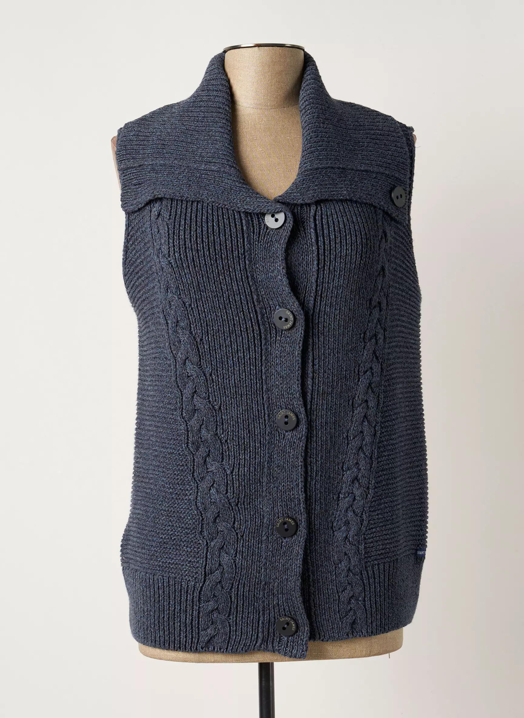 Saint James Gilet Femme couleur bleu