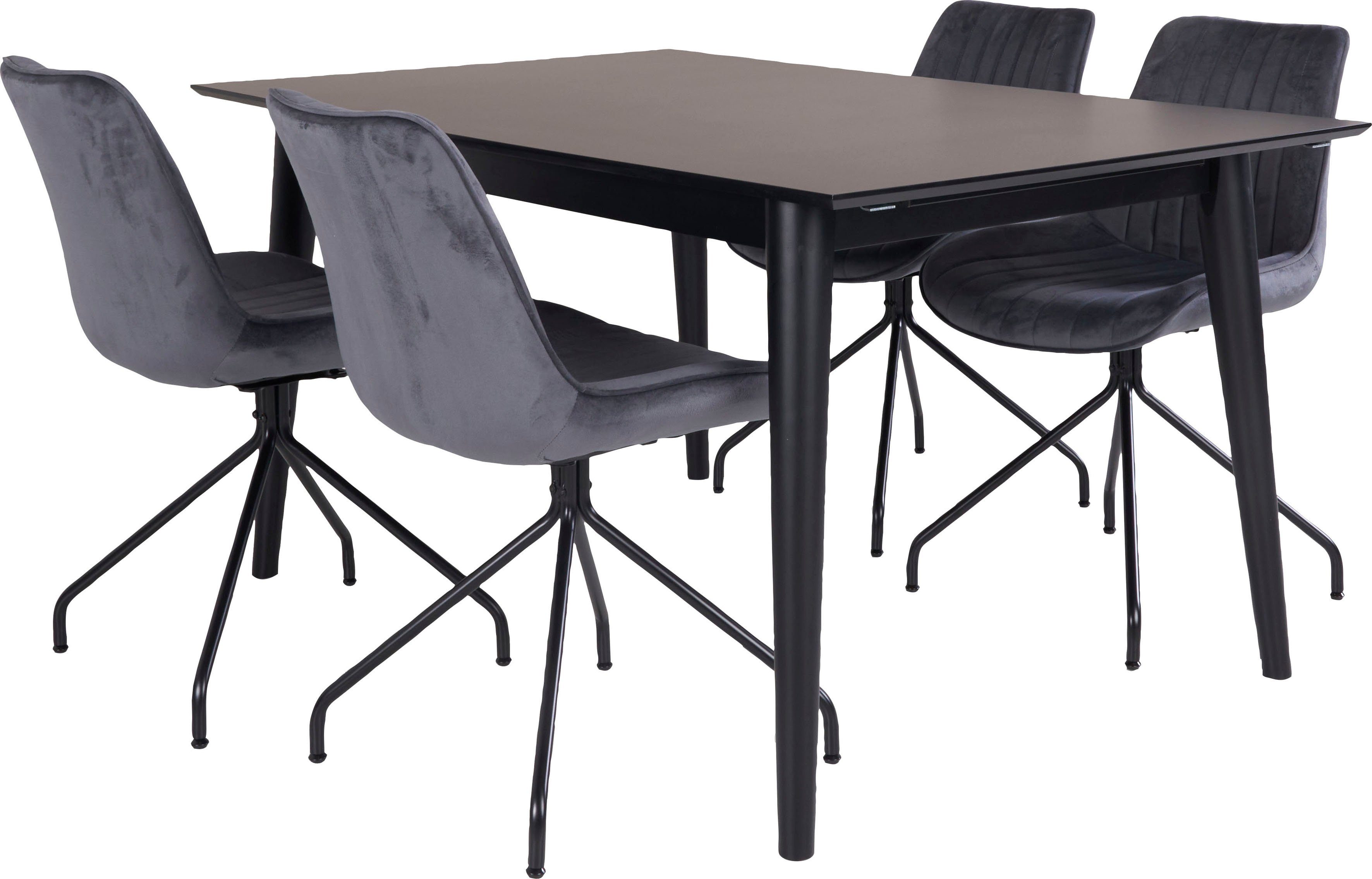Homexperts Essgruppe Odense, (Set, 5-tlg), mit ausziehbarem Tisch
