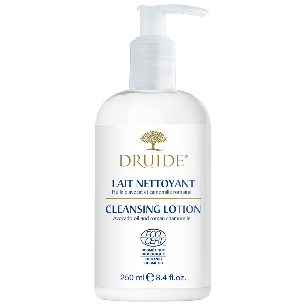 druide Lait Nettoyant Nettoyant visage naturel et bio ultra-doux, huile d’avocat et camomille | Druide