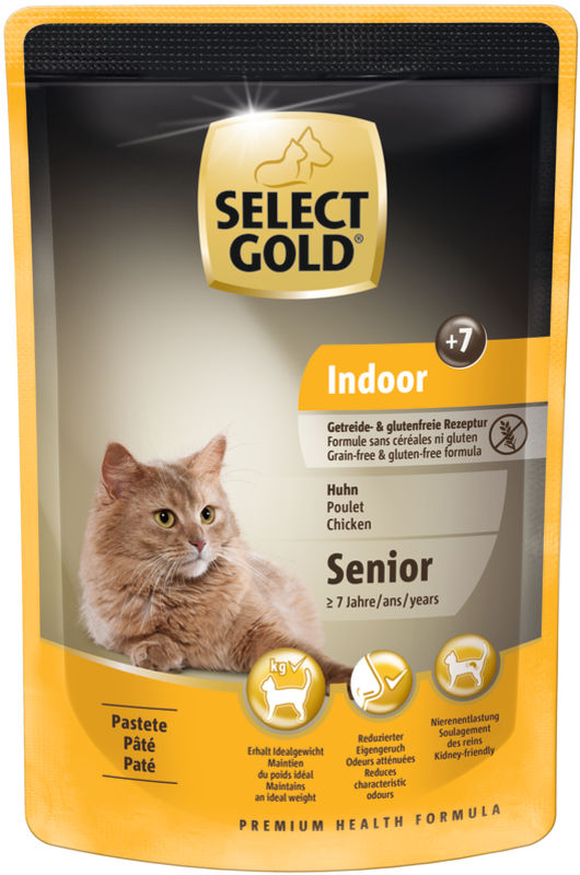 SELECT GOLD Nassfutter SELECT GOLD Senior Indoor +7 48x85 g