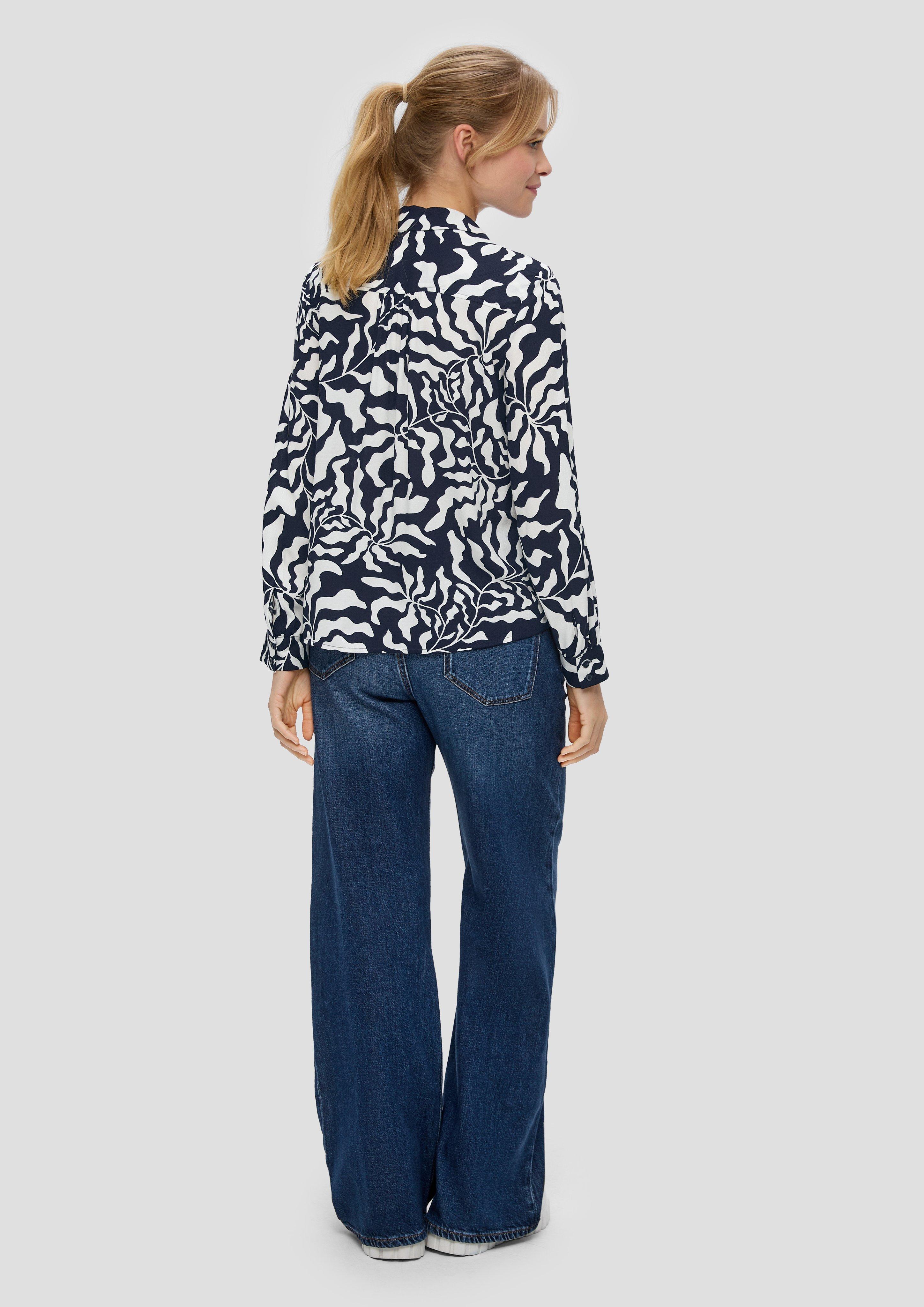 Viskosebluse mit V-Ausschnitt  2145123-59A1