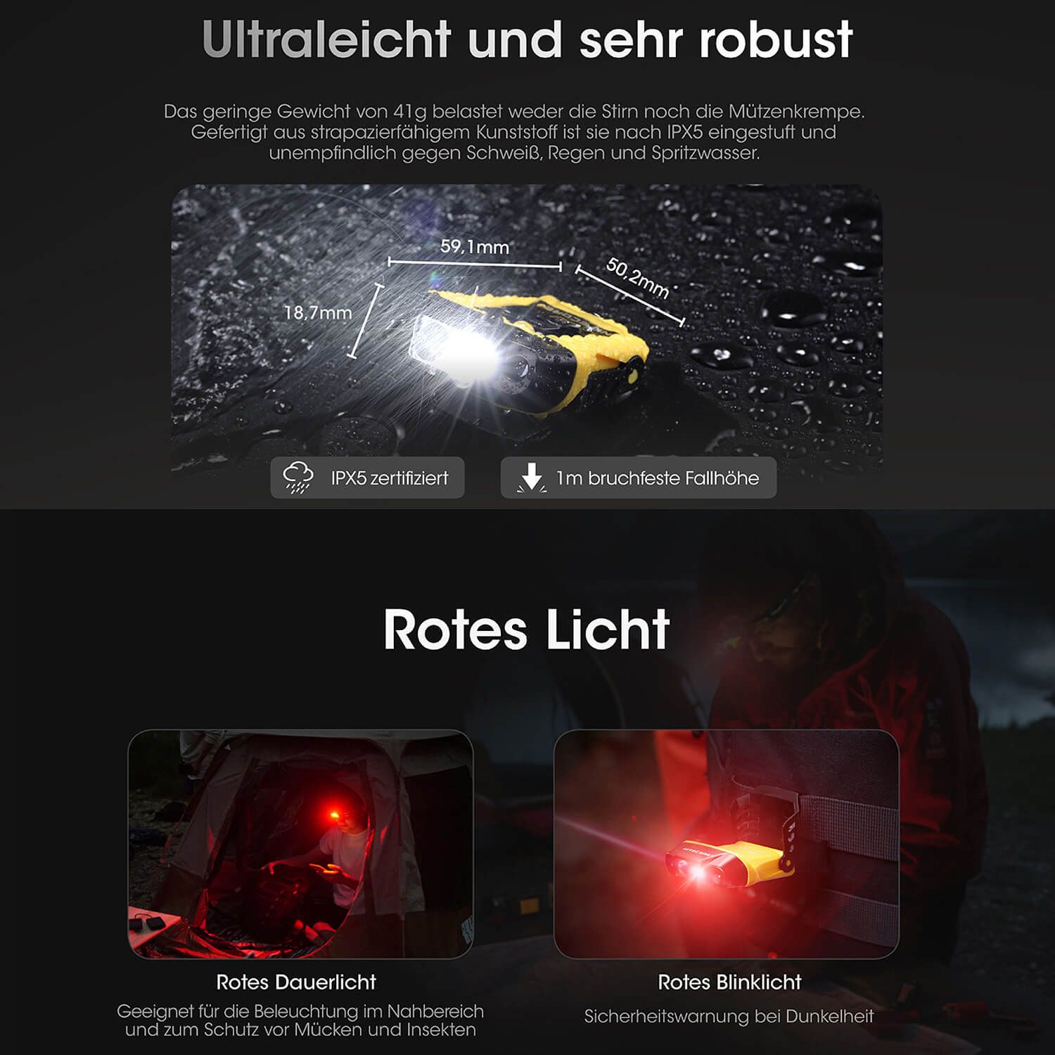 Clipleuchte NU11 mit IR-Sensor