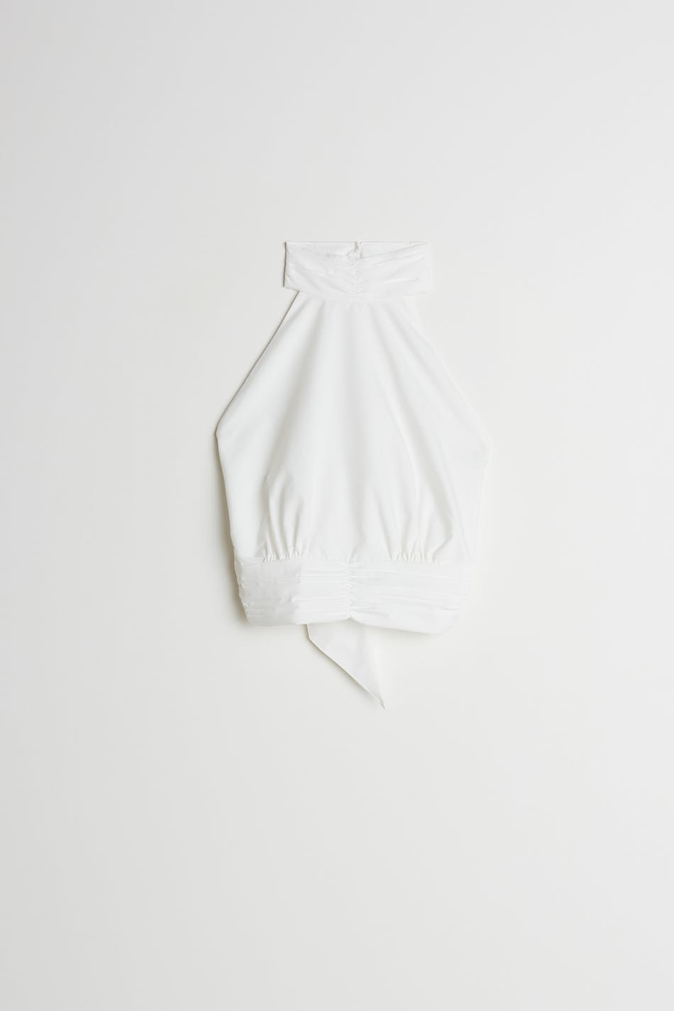 Poplin tie back top