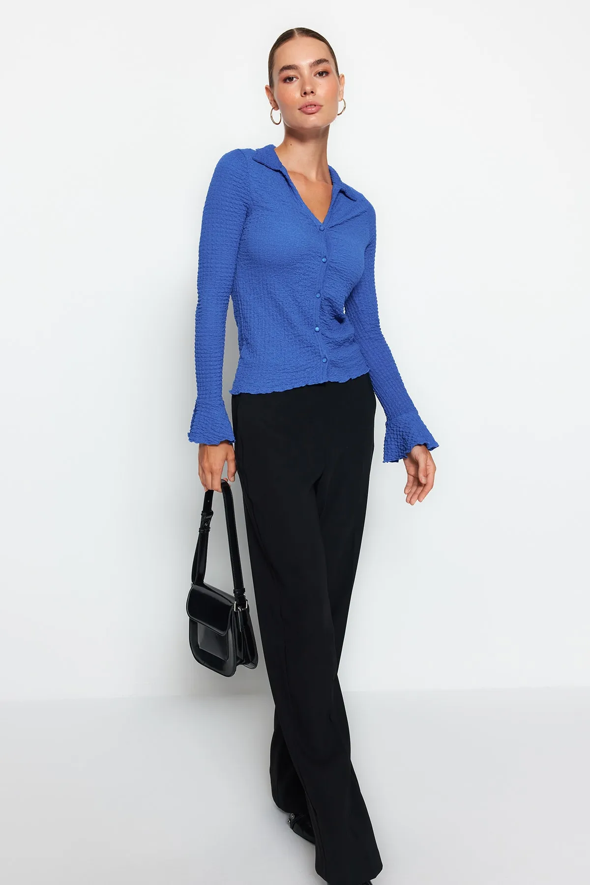 Trendyol Collection  Hemd - Dunkelblau - Slim Fit