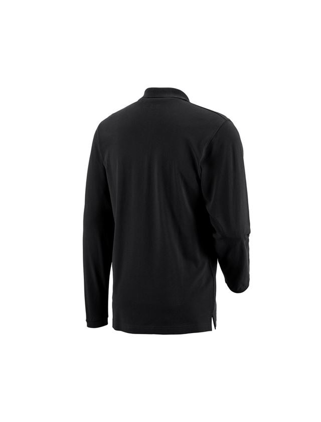 e.s. Longsleeve-Polo cotton Pocket