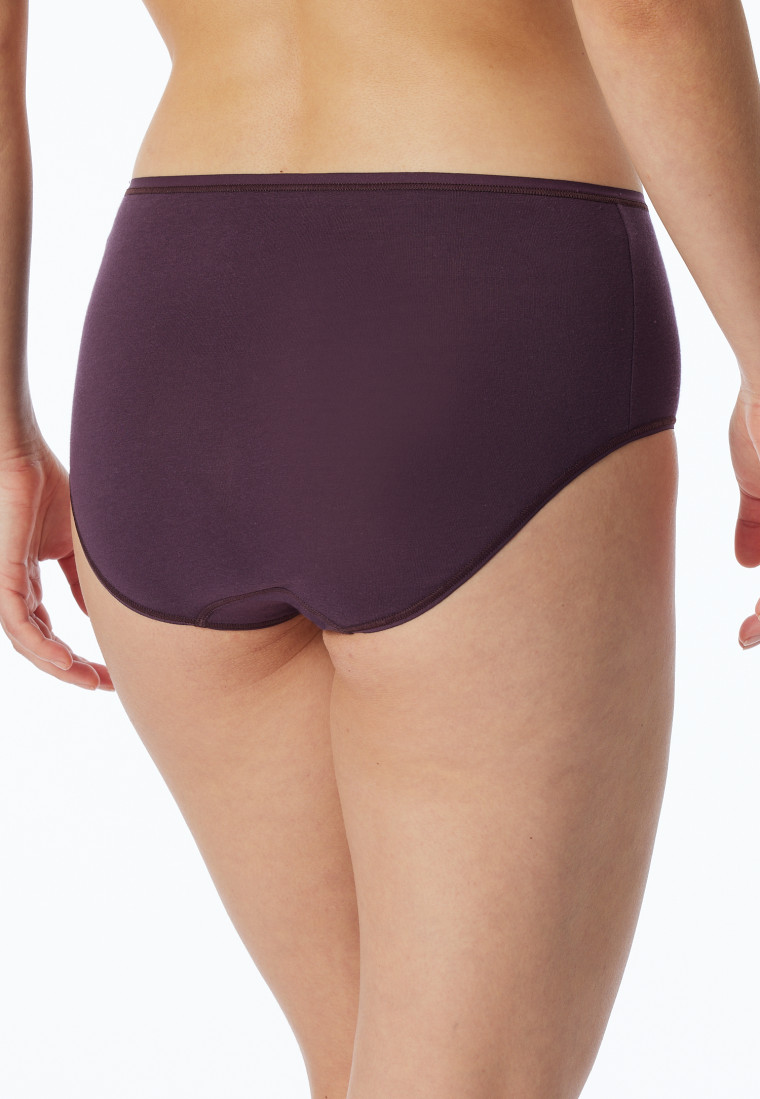 Midislip 2er-Pack Organic Cotton nachtblau/pflaume - 95/5