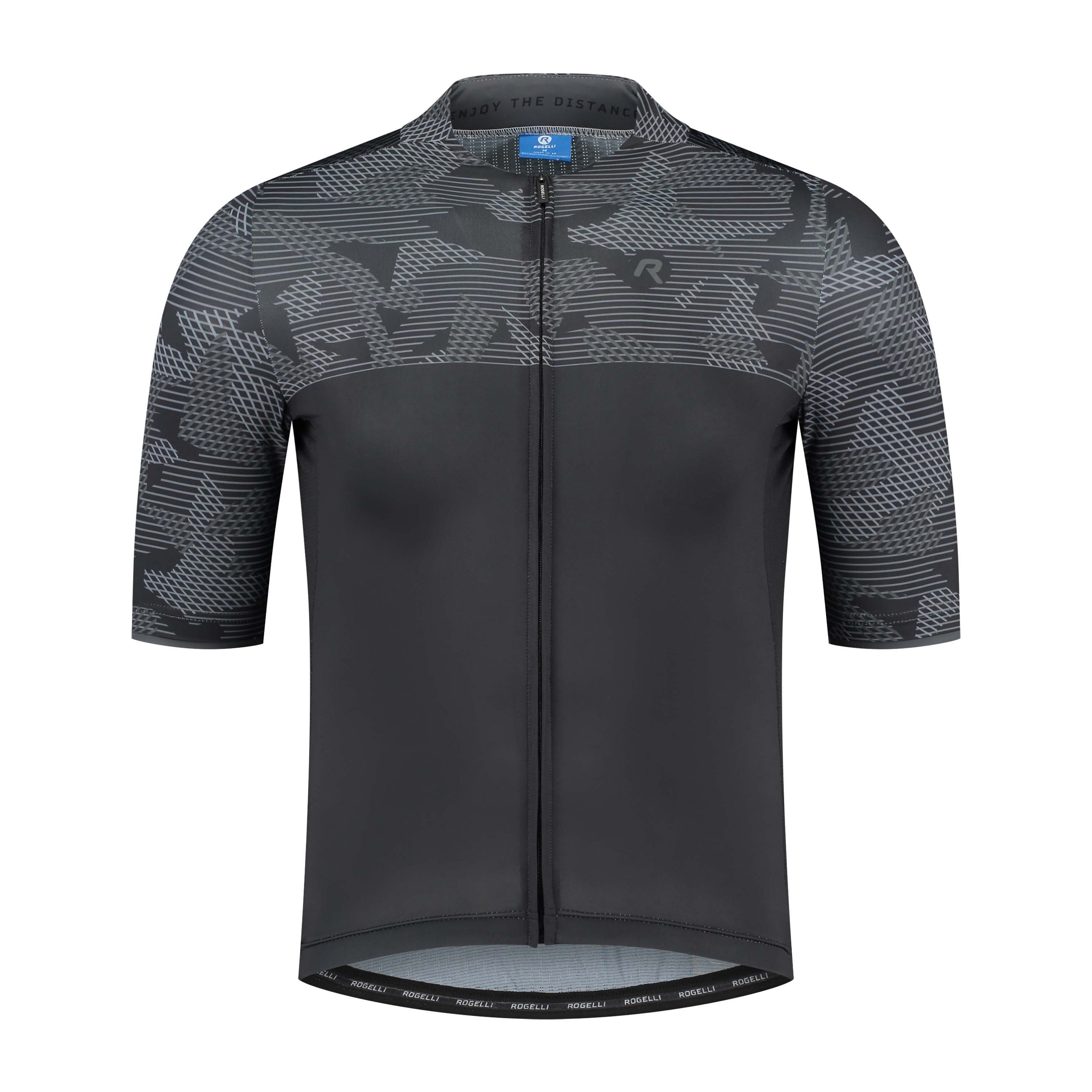 Rogelli Camo Blau/Grau Herren Radtrikot Kurzarm